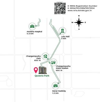 Location Plan of Veegaland Queens Park